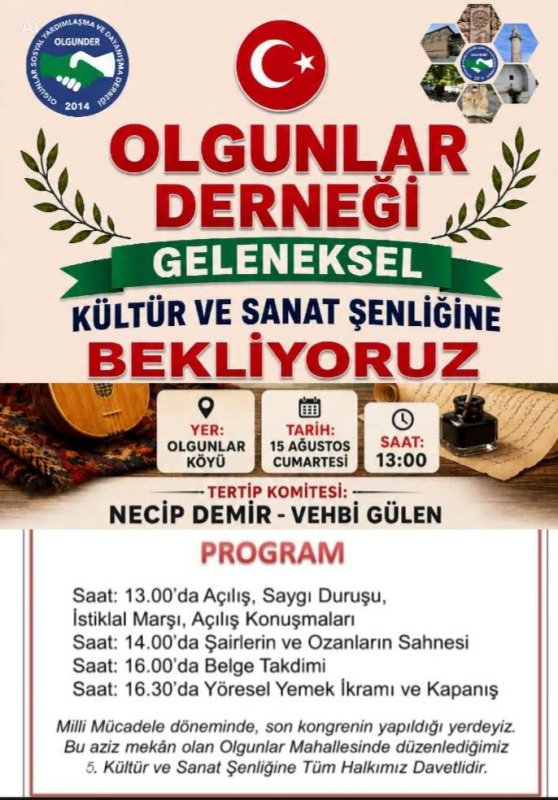 AŞIKLAR OTAĞI YAYLADAĞI OLGUNLAR’DA KURULUYOR
