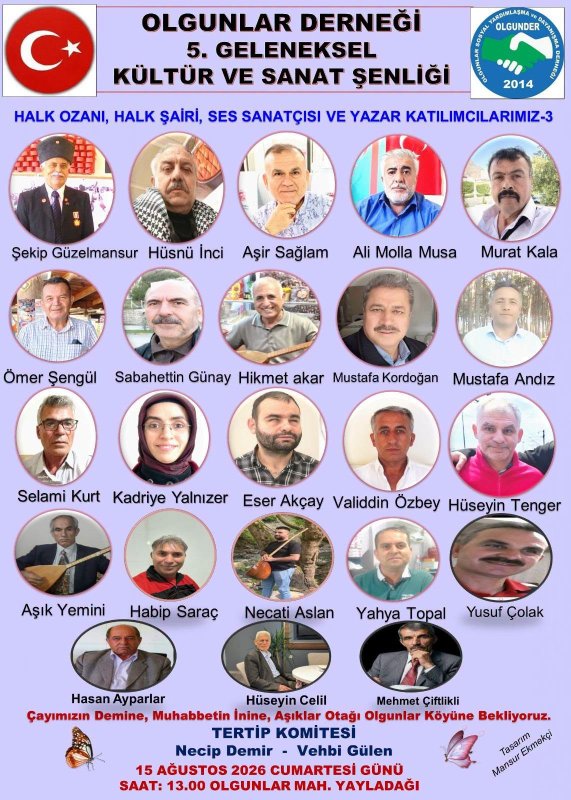 AŞIKLAR OTAĞI YAYLADAĞI OLGUNLAR’DA KURULUYOR 