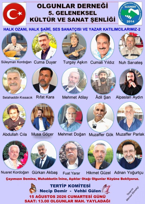 AŞIKLAR OTAĞI YAYLADAĞI OLGUNLAR’DA KURULUYOR 
