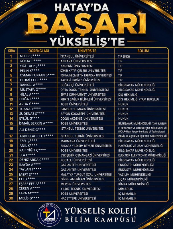 YÜKSELİŞ KOLEJİ