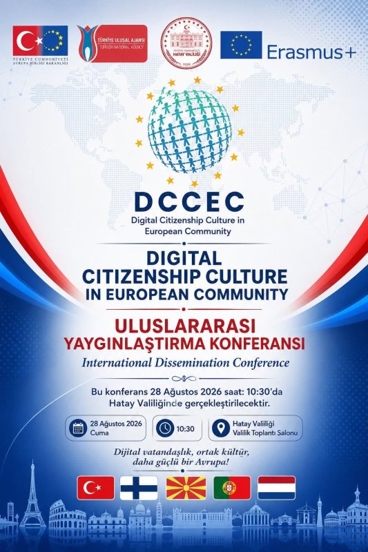 HATAY’DA ERASMUS+ PROJESİ İÇİN KONFERANS DÜZENLENECEK