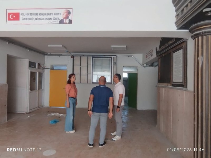 TECİMEN, ŞEHOĞLU İLKOKULUNU İNCELEDİ