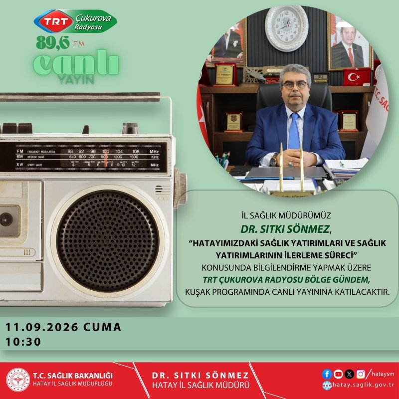 İL MÜDÜRÜ SÖNMEZ, SAĞLIK YATIRIMLARINI ANLATACAK