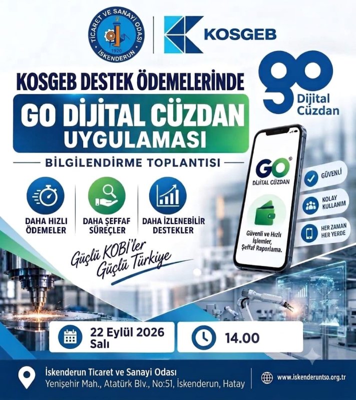 KOSGEB HATAY’DAN İŞLETMELERE GO DİJİTAL CÜZDAN BİLGİLENDİRMESİ