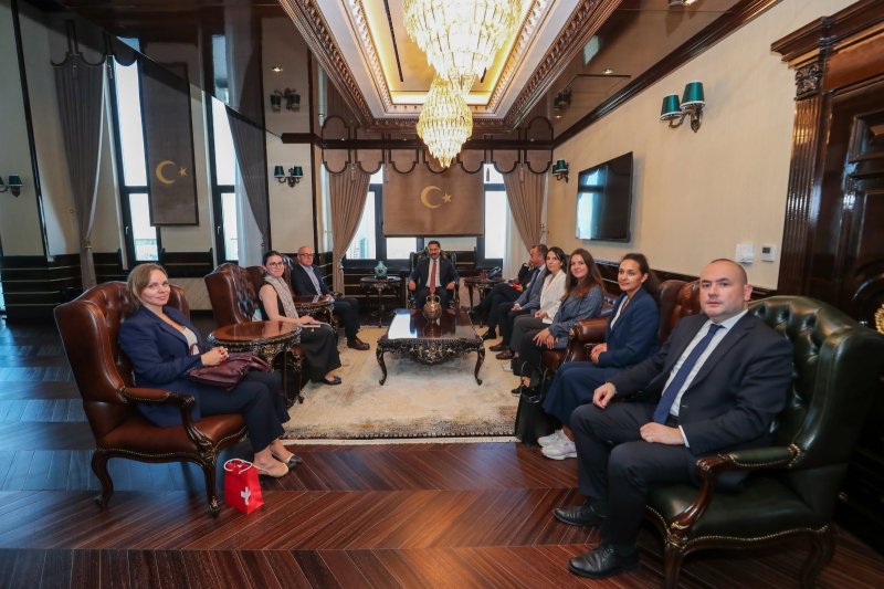 İSVİÇRE HEYETİNDEN VALİ MASATLI’YA ZİYARET