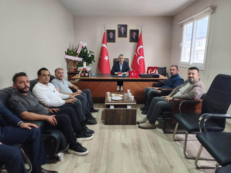 HBC YÖNETİMİNDEN MHP İL BAŞKANI TAŞÇI’YA ZİYARET