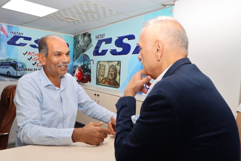 Hatay Ticaret ve Sanayi Odası (HATSO) Başkanı Hikmet Çinçin, Antakya Otogarı
