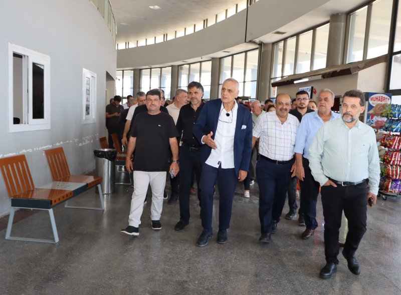 Hatay Ticaret ve Sanayi Odası (HATSO) Başkanı Hikmet Çinçin, Antakya Otogarı