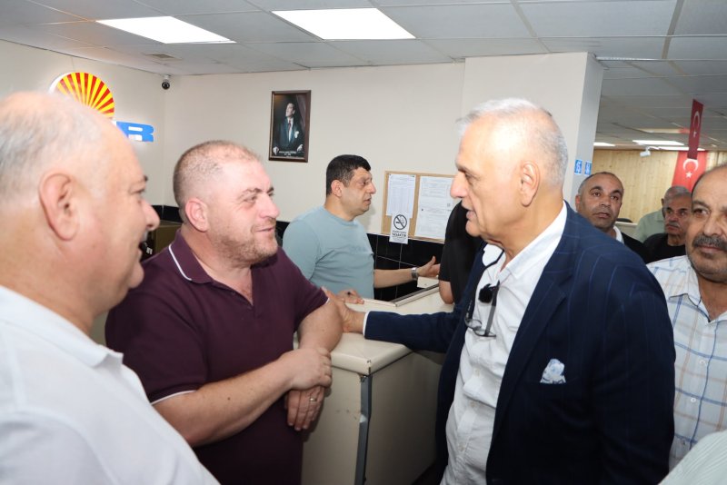 Hatay Ticaret ve Sanayi Odası (HATSO) Başkanı Hikmet Çinçin, Antakya Otogarı