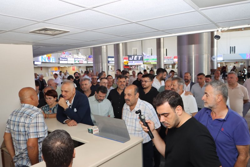Hatay Ticaret ve Sanayi Odası (HATSO) Başkanı Hikmet Çinçin, Antakya Otogarı