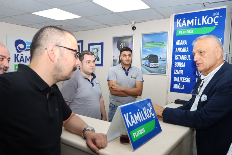 Hatay Ticaret ve Sanayi Odası (HATSO) Başkanı Hikmet Çinçin, Antakya Otogarı