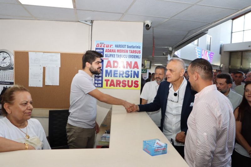 Hatay Ticaret ve Sanayi Odası (HATSO) Başkanı Hikmet Çinçin, Antakya Otogarı
