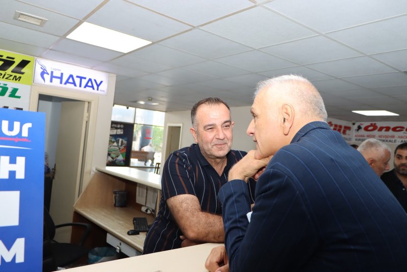 Hatay Ticaret ve Sanayi Odası (HATSO) Başkanı Hikmet Çinçin, Antakya Otogarı