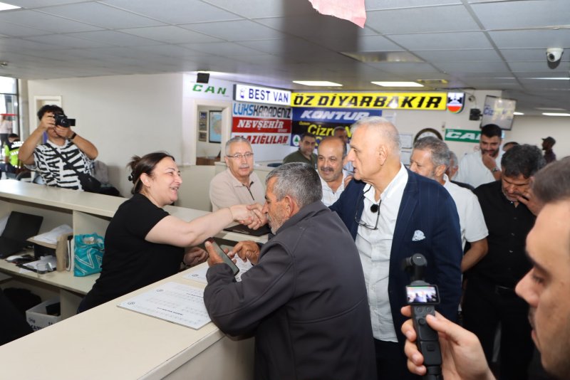 Hatay Ticaret ve Sanayi Odası (HATSO) Başkanı Hikmet Çinçin, Antakya Otogarı