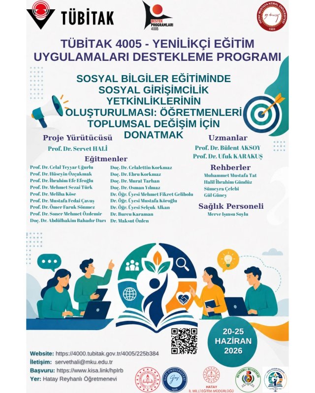 HATAY’DA ÖĞRETMENLERE SOSYAL GİRİŞİMCİLİK EĞİTİMİ VERİLDİ 