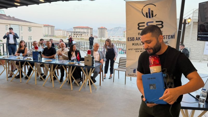 YERLİ AFET TEKNOLOJİSİ ESB HATAY’DA TANITILDI, TAM NOT ALDI