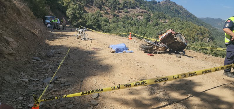 Yayla yolunda feci kaza: 1 ölü, 1 yaralı