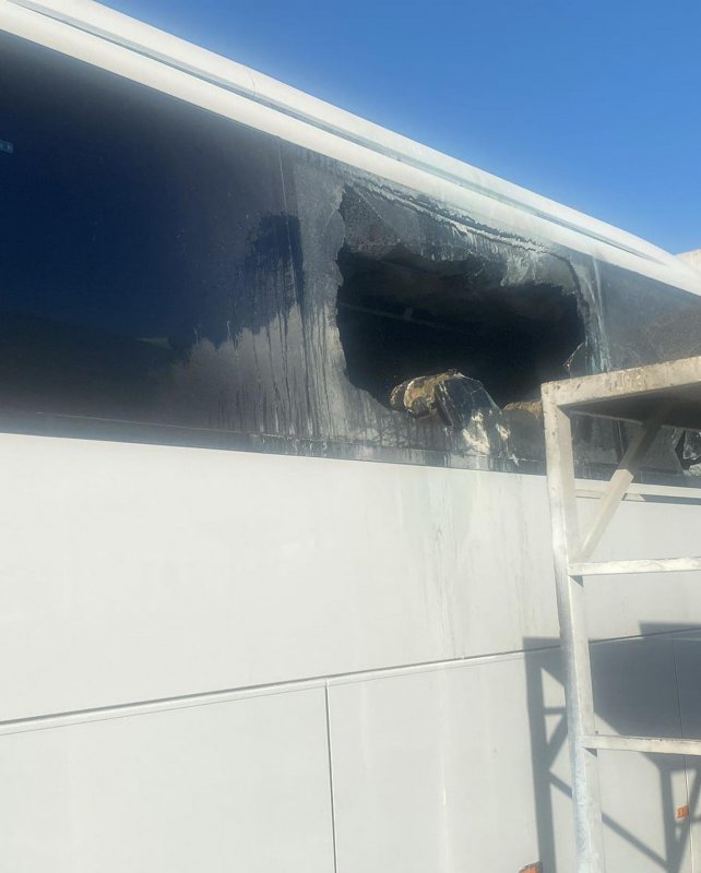 Park halindeki otobüste yangın çıktı