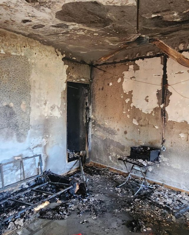 Antakya’da yanan ev kullanılmaz hale geldi