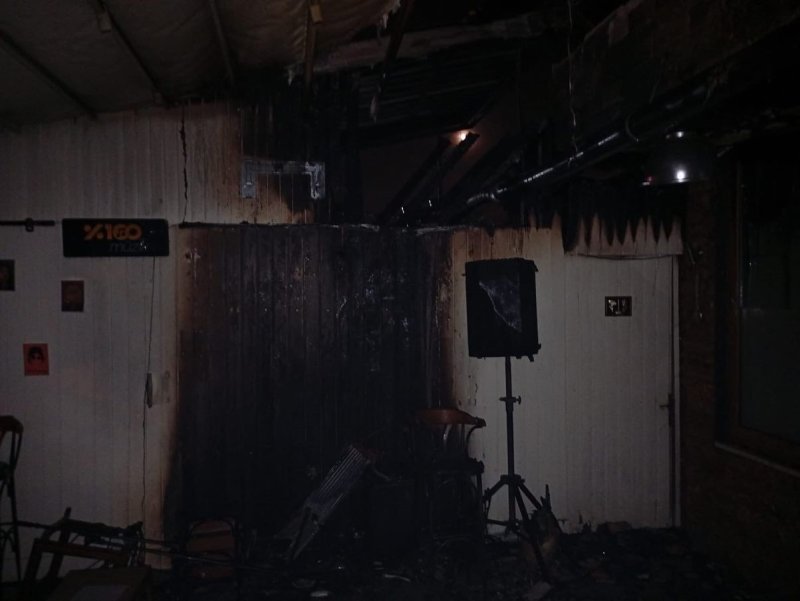 Arsuz'da kafede korkutan yangın