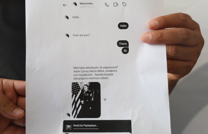 Amerikan ordusunda askerim' diyen kadın hesabı üzerinden dolandırıldı