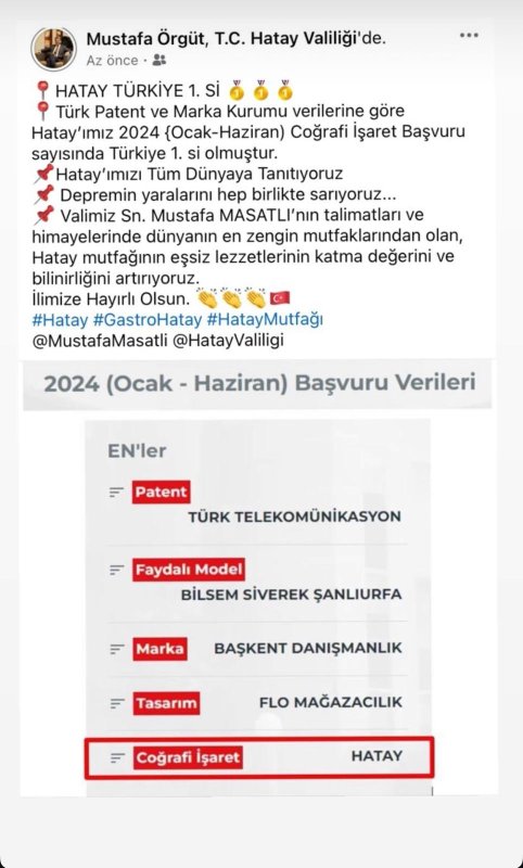  ÖRGÜT HATAY’IN GURUR TABLOSUNU PAYLAŞTI