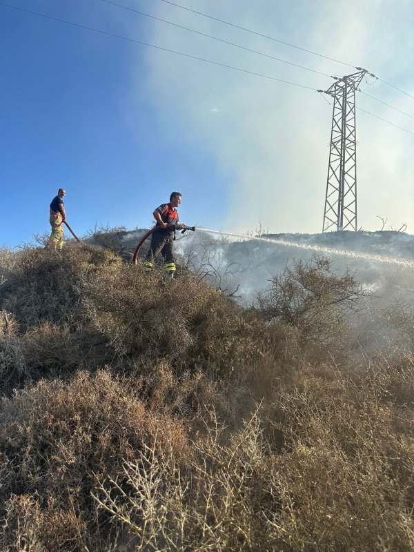 Samandağ'da arazi yangını