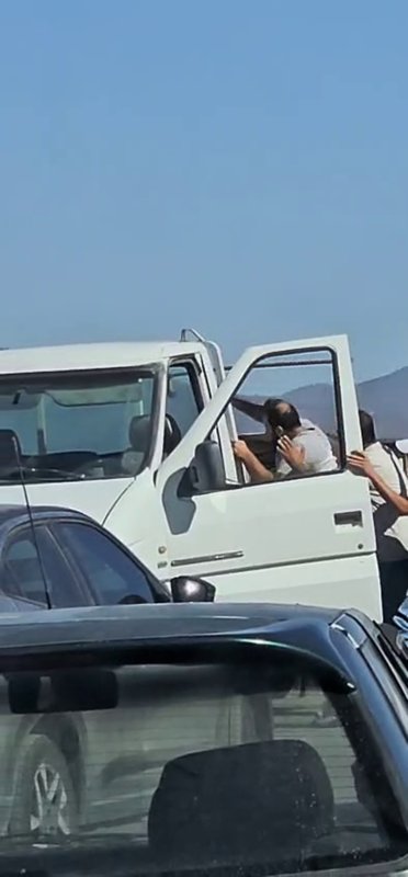 Trafikte yaşanan kürekli kavga