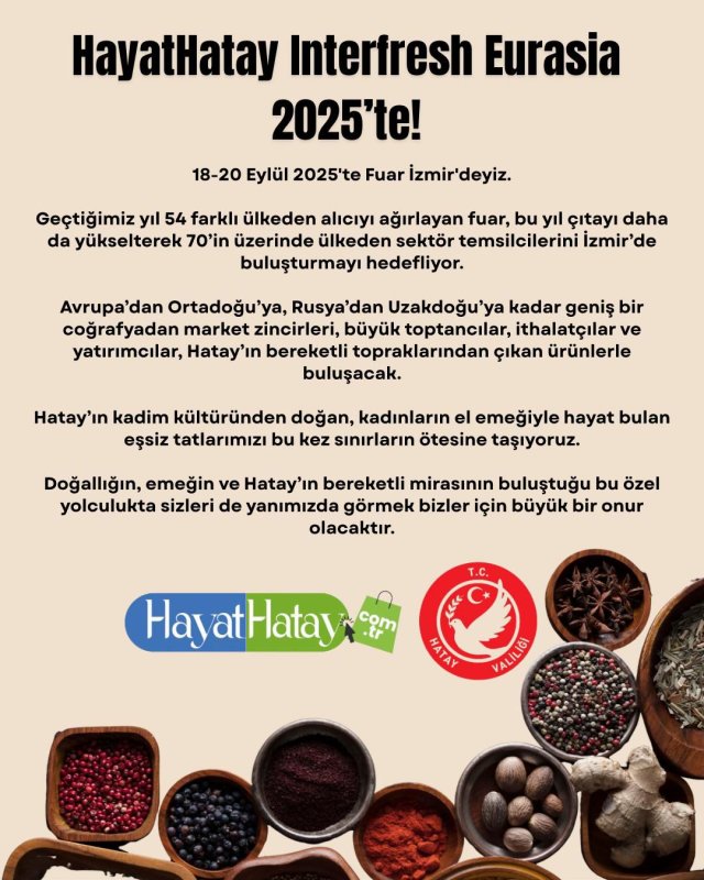 HAYATHATAY INTERFRESH EURASİA İZMİR 2025’TE