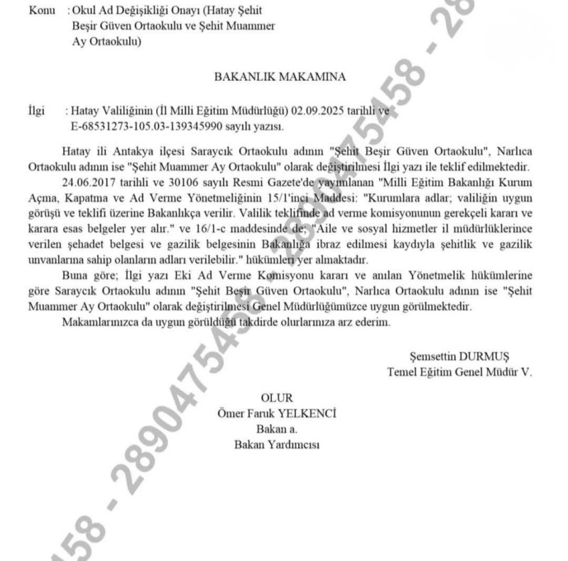 HATAYLI AVUKAT BABASININ ADINI OKULDA YAŞATIYOR