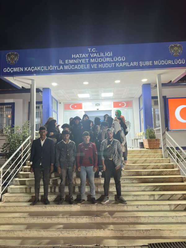 Hatay'da 20 Göçmen Yakalandı