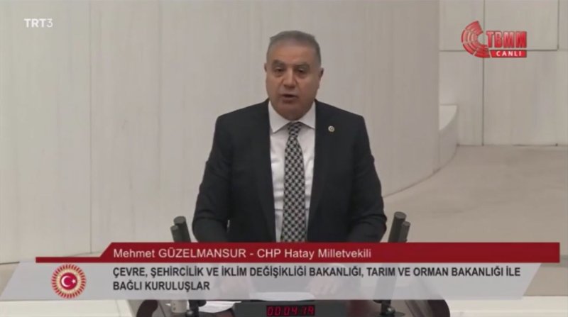 GÜZELMANSUR: HATAY SADAKA İSTEMİYOR, HAKKINI İSTİYOR