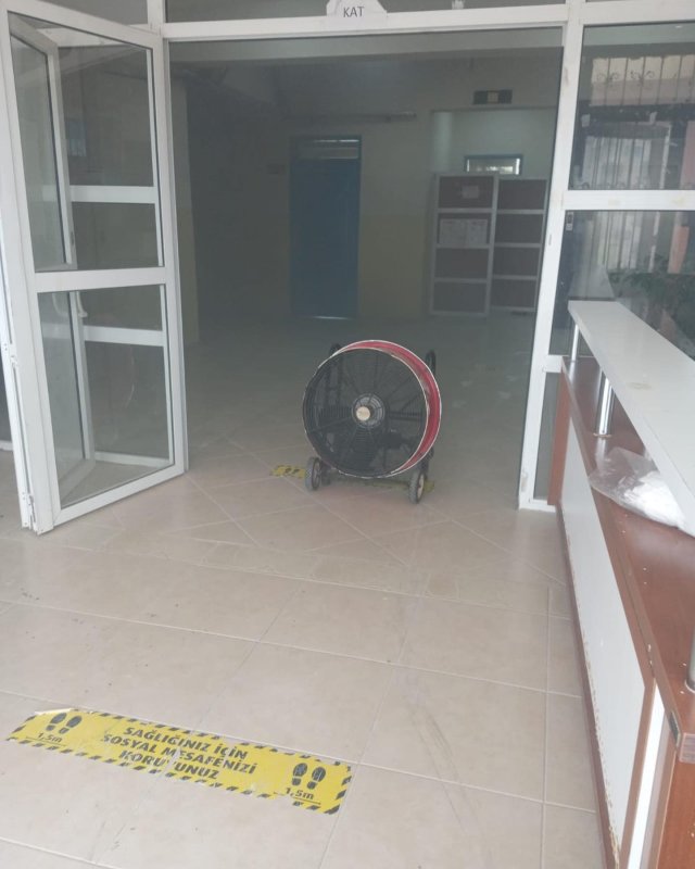 Lisenin kantininde korkutan yangın