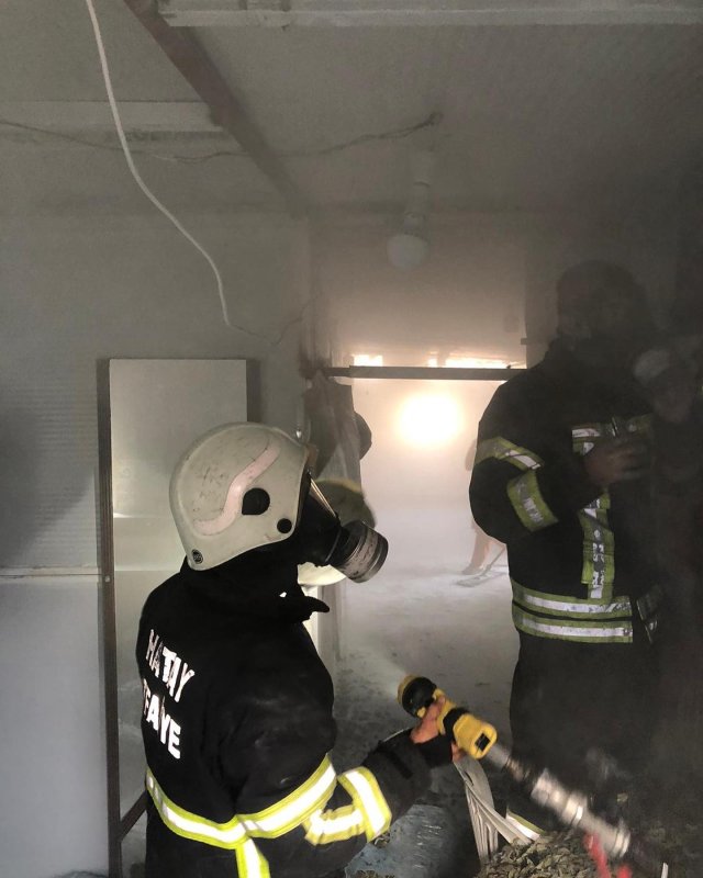 İskenderun’da konteyner yangını