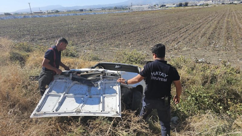Şarampole devrilen TOFAŞın sürücüsü yaralandı