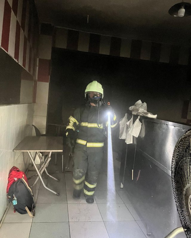 Defne’de işyeri yangını