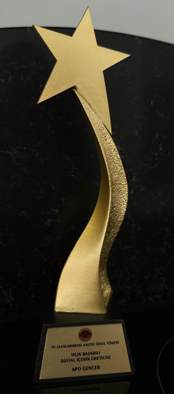 HATAY’IN NEŞESİ APO GENCER’E ALTIN KALİTE ÖDÜLÜ