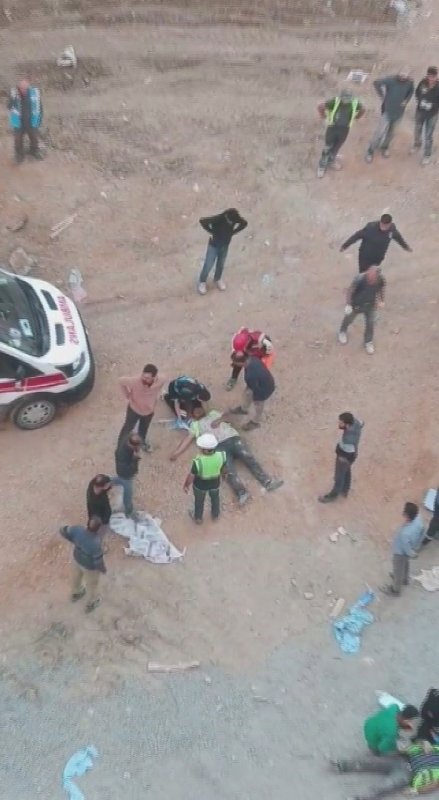 Vincin kırılmasıyla 2 işçi 25 metreden yere çakıldı