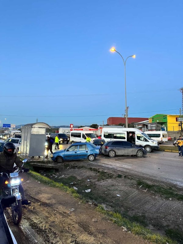 Hatay'da Zincirleme Kaza: O anlar kamerada