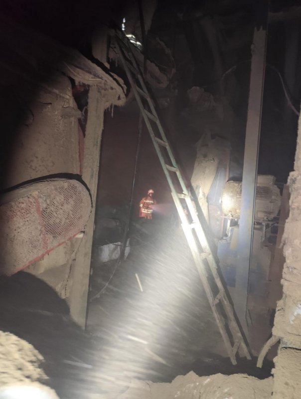 Hatay OSB’de küspe fabrikası yandı