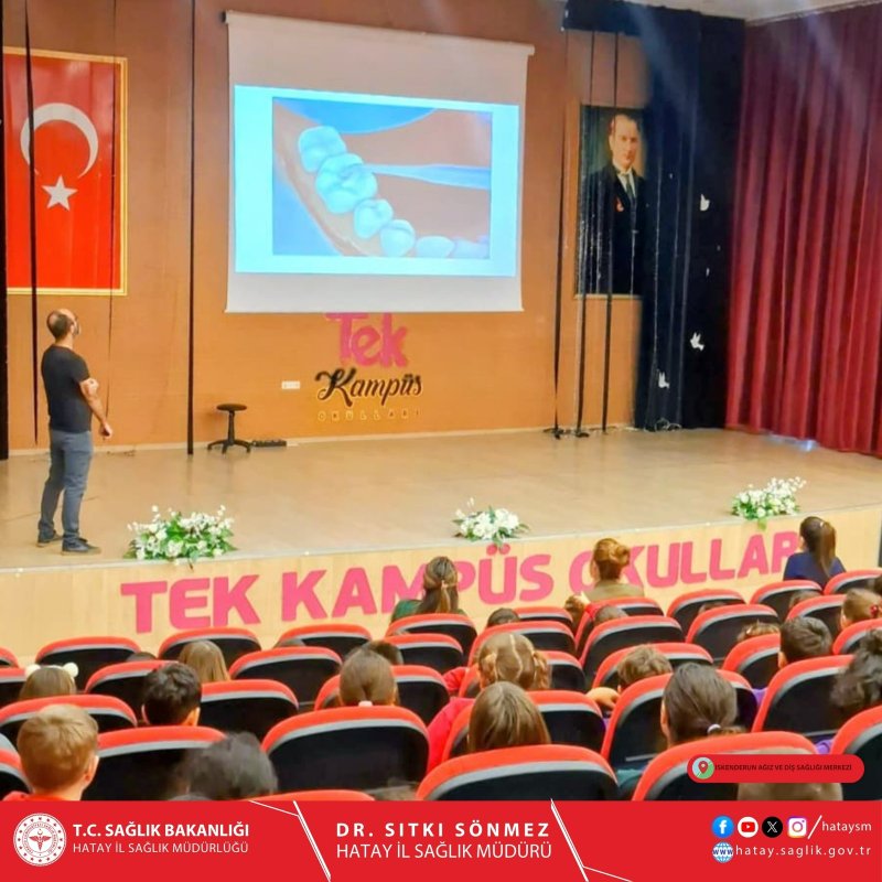 İSKENDERUN’DA ÖĞRENCİLERE AĞIZ VE DİŞ SAĞLIĞI EĞİTİMİ  
