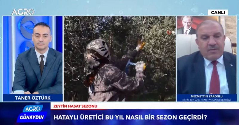 Reyhanlı Ticaret ve Sanayi Odası Başkanı Necmettin Zaroğlu,