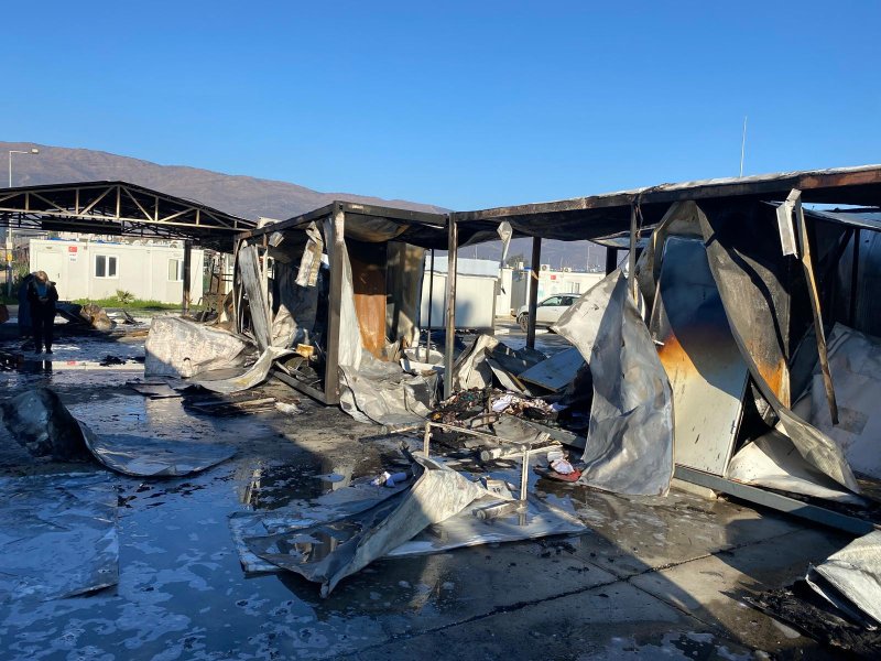 KONTEYNER KENTTE SABOTAJ ŞÜPHELİ YANGIN