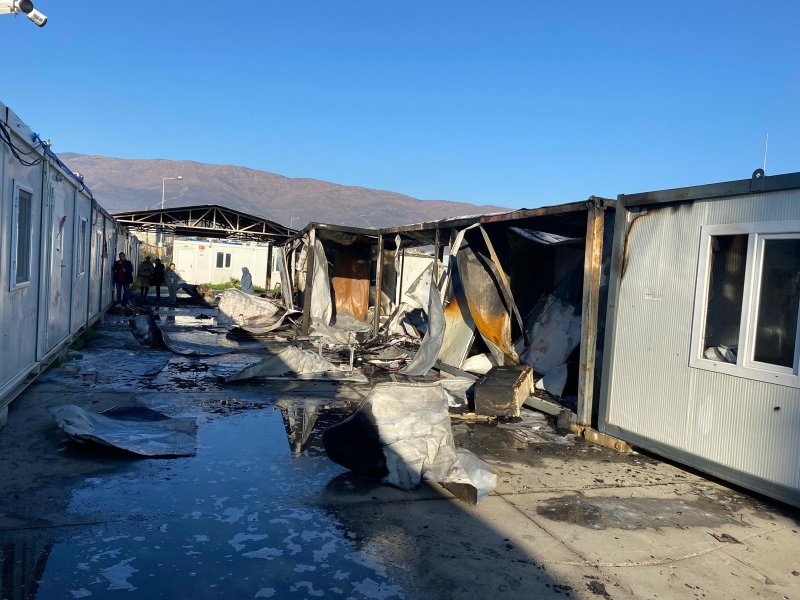 KONTEYNER KENTTE SABOTAJ ŞÜPHELİ YANGIN