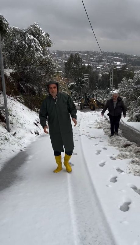 DEFNE’DE KARLA MÜCADELE SÜRÜYOR 