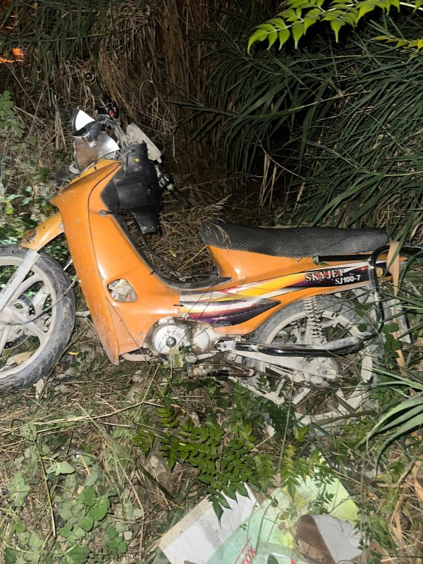 Hatay'da Motosiklet Dereye Uçtu