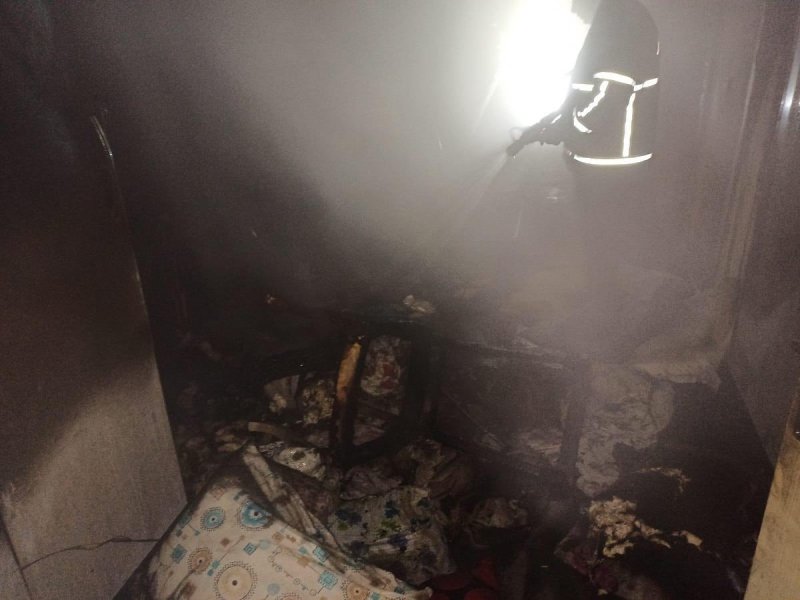 Kumlu’da ev yangını