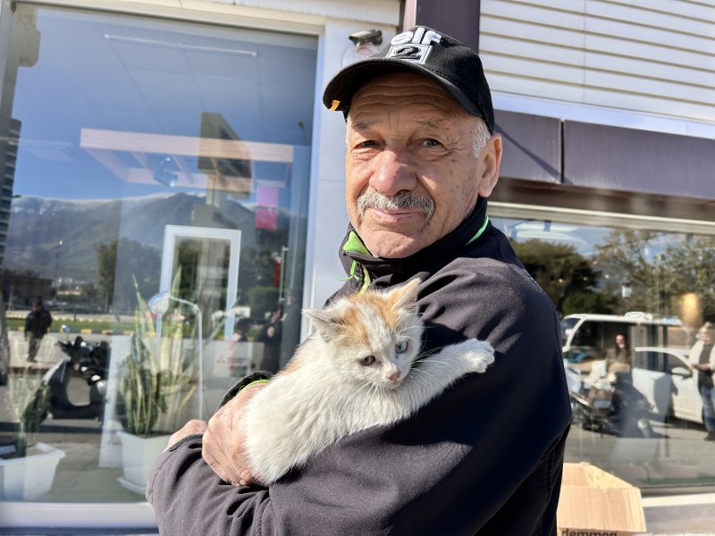 Seyir halindeyken aracından gelen sesi fark eden sürücü, soğuktan motora sığınan yavru kediyi kurtardı - Sürücü Bilal Oltu: "Aracımla hareket halindeydik, daha sonra içeriden bir kedi sesi geldi" (Fotoğraflı) Ogün Aslan HATAY (İHA) - Hatay’da soğuk havada araç motoruna sığınan yavru kediyi seyir halindeyken fark eden sürücü, hayvanı vatandaşların yardımıyla kurtardı. Ülke genelinde etkili olan soğuk hava Hatay’da da kendini hissettirdi. Hava sıcaklığının 2 dereceye kadar düştüğü İskenderun ilçesi Mete Aslan bulvarında soğuk havada üşüyen bir kedi araç motoruna sığındı. Aracıyla bir süre yolculuk yaptıktan sonra yavru kedinin miyavlamasını fark eden sürücü Bilal Oltu, hayvanı kurtarmak için mücadele başlattı. Yavru kedi, araç sahibi ve vatandaşları mücadelesiyle kurtarıldı. "Aracımla hareket halindeydik, daha sonra içeriden bir kedi sesi geldi" Aracıyla hareket halindeyken gelen sesle kediyi fark ettiğini belirten 56 yaşındaki Bilal Oltu, "Aracımla hareket halindeydik, daha sonra içeriden bir kedi sesi geldi. Önce biz dışarıdan geldiğini zannettik fakat yine de durduk. Kontrol ettiğimizde aracın motor kısmına saklanmış küçük bir yavru kedi gördük ve kurtardık. Gördüğünüz gibi yaramaz bir kedi” ifadelerini kullandı.