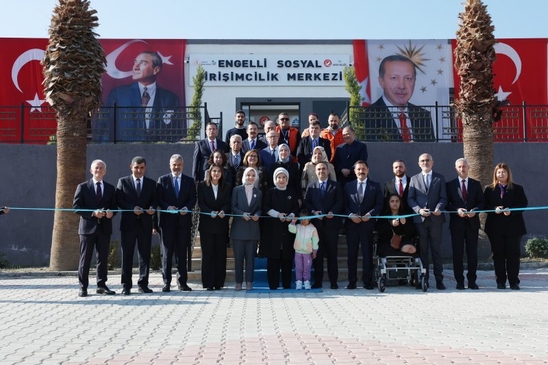 Emine Erdoğan, Hatay Engelli Sosyal Girişimcilik Merkezi'nin açılışını yaptı