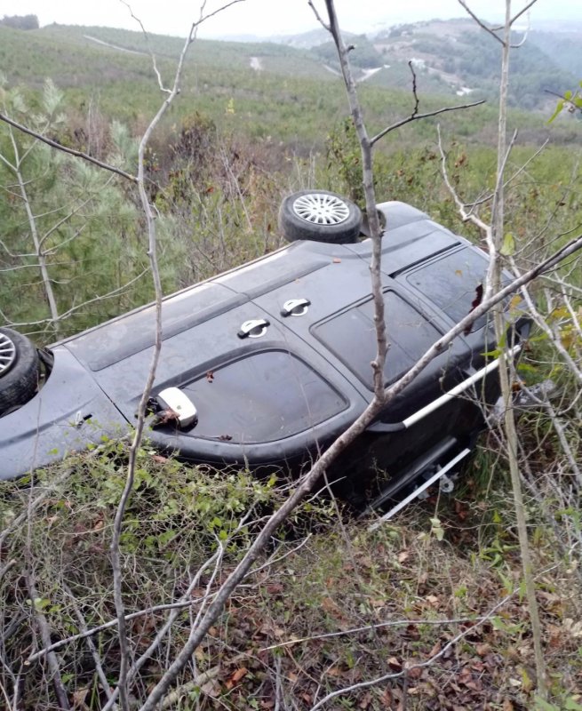 Ağaçlık alana uçan hafif ticari aracın sürücüsü yaralandı (Fotoğraflı) Ferit Savaş HATAY (İHA) - Hatay’da ağaçlık alana devrilen hafif ticari aracın sürücüsü yaralandı. Kaza, Dörtyol ilçesi Amanos Dağları eteğinde bulunan Yoncadüz yaylası mevkiinde yaşandı. Sürücüsünün direksiyon hakimiyetini kaybettiği 31 ALS 067 plakalı FİAT marka hafif ticari araç, ağaçlık alana devrildi. Kazada yaralı sürücü itfaiye ekipleri tarafından kurtarılarak sağlık ekiplerine teslim edildi. Kazada hasar gören araç vinçle kaldırılırken yaralının sağlık durumunun iyi olduğu öğrenildi.